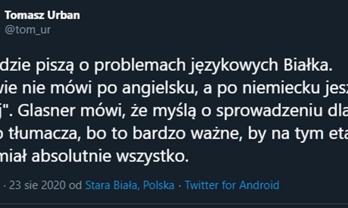 PIERWSZE PROBLEMY Białka w Wolfsburgu...